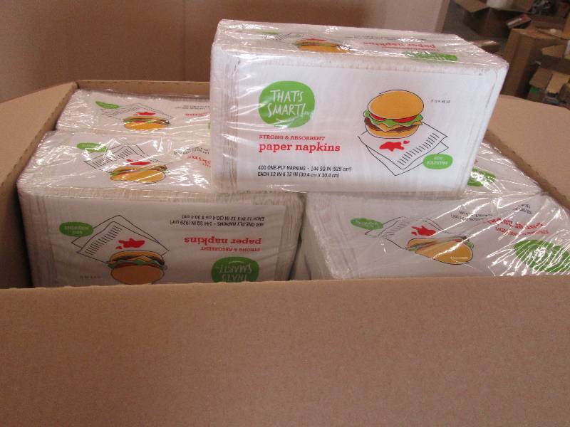lot 60 image: Case of 18- 400 pks Thats Smart Pa...