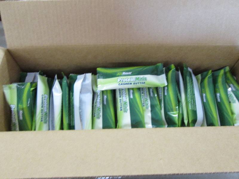 lot 94 image: Case of Mauer Protein Bars Minis Ca...