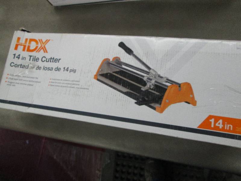 lot 149 image: HDX 14 in. Rip Ceramic Tile Cutter ...