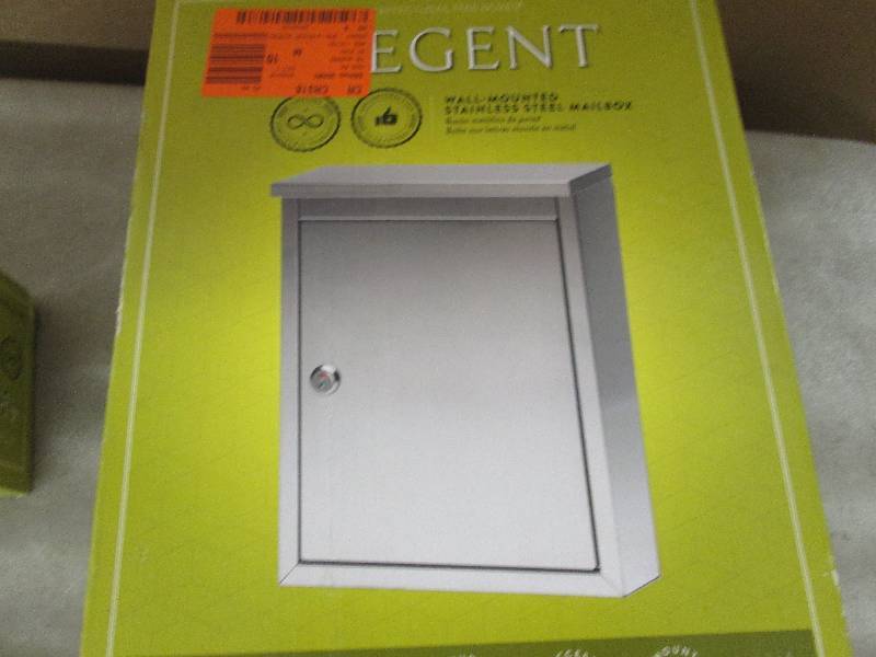 lot 151 image: Regent Wall Mount Locking Mailbox o...