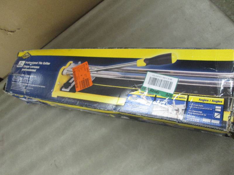 lot 156 image: QEP 21 in. Ceramic Tile Cutter open...