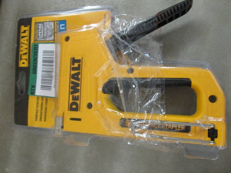 lot 175 image: Dewalt 4 in. Compact Staple Gun ope...