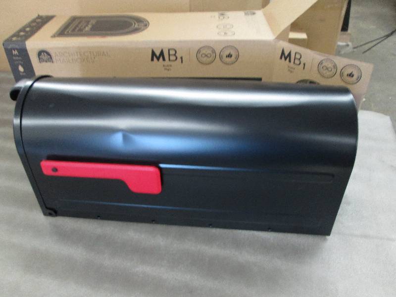 lot 183 image: Architectural Maiboxes Black Mailbo...