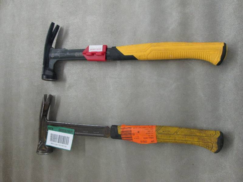 lot 186 image: Lot of 2 Dewalt 14 oz. Steel Mig We...