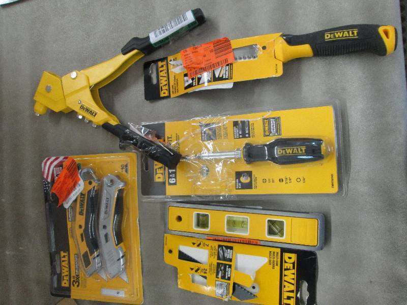 lot 192 image: Lot of 6 Assorted Dewalt Tools...