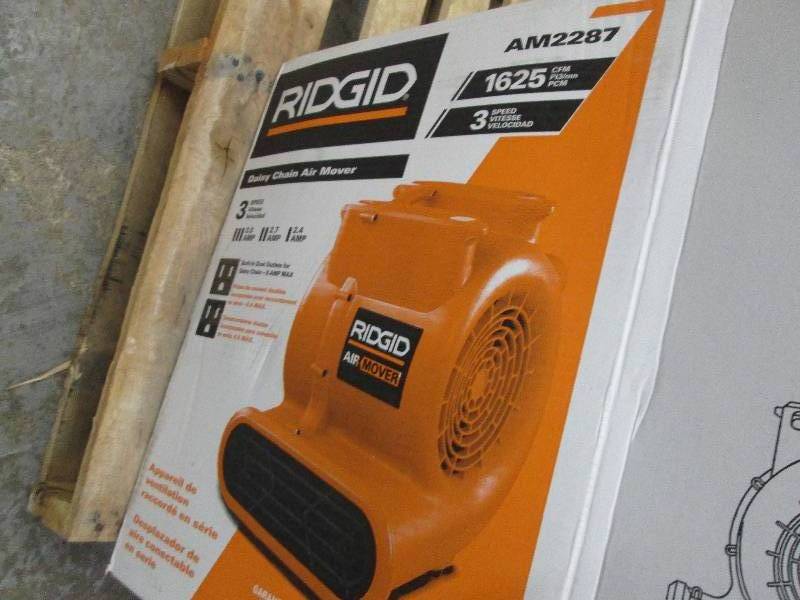 lot 201 image: Ridgid 1625 CFM Blower Fan Air Move...