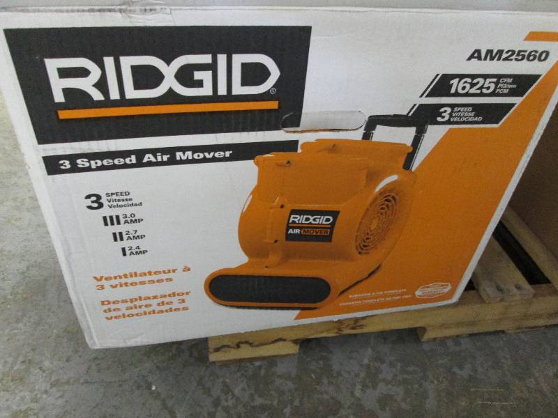 lot 203 image: Ridgid 1625 CFM Blower Fan Air Move...