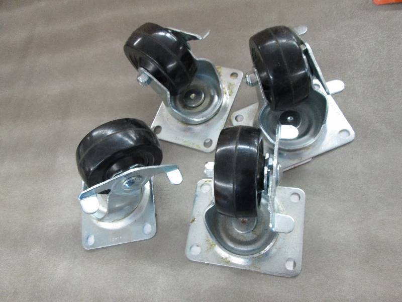 lot 231 image: Lot of 4 HD Casters with Stops...