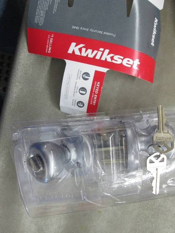 lot 243 image: Kwikset Keyed Entry...