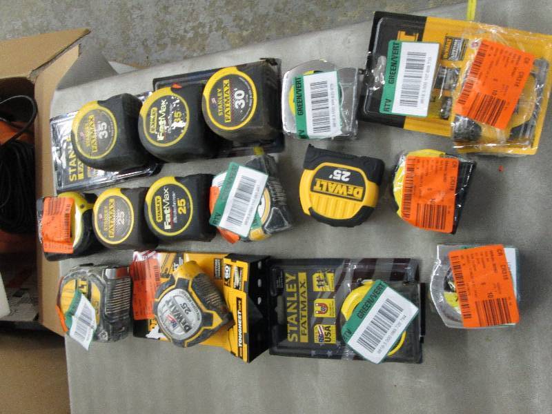 lot 244 image: Huge Lot of Tape Measures, used & r...