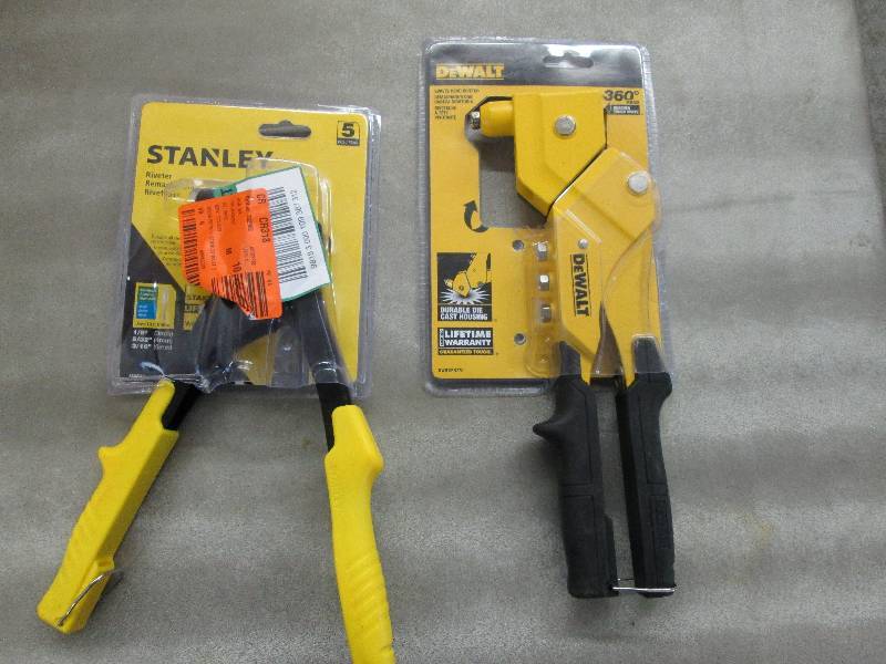 lot 246 image: Lot of 2Stanley  & Dewalt Riveters...