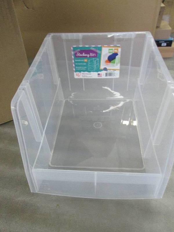 lot 259 image: Lot of 6 IRIS Stacking Storage Bins...