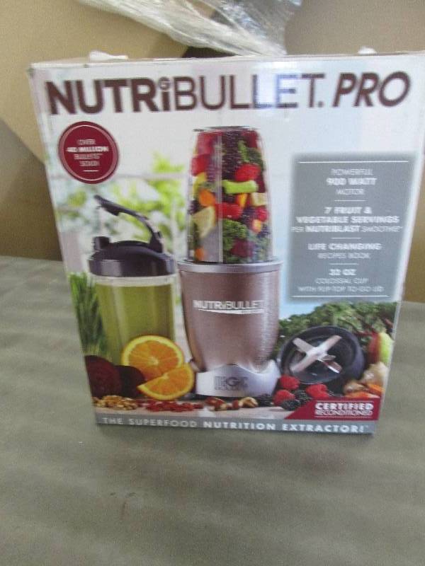 lot 282 image: NutriBullet PRO BlenderMixer, 9-pi...
