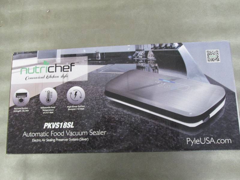 lot 290 image: Vacuum Sealer By NutriChef  Automa...