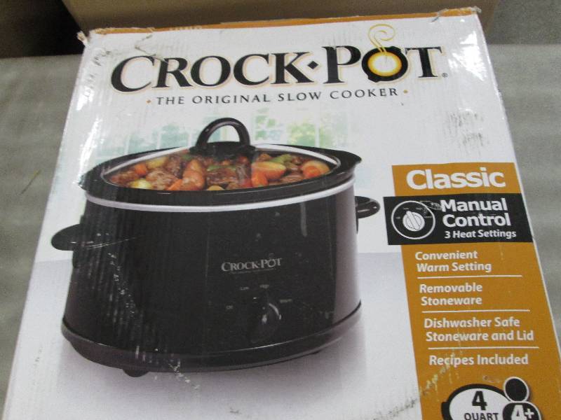 lot 301 image: 4 Qt Original Crockpot Slo-Cooker o...