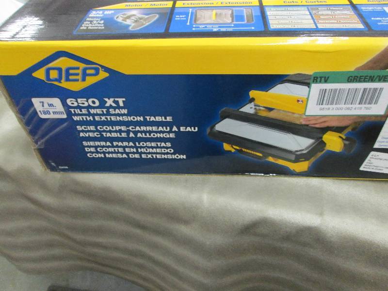 lot 326 image: QEP 650XT 34 HP Wet Tile Saw with ...