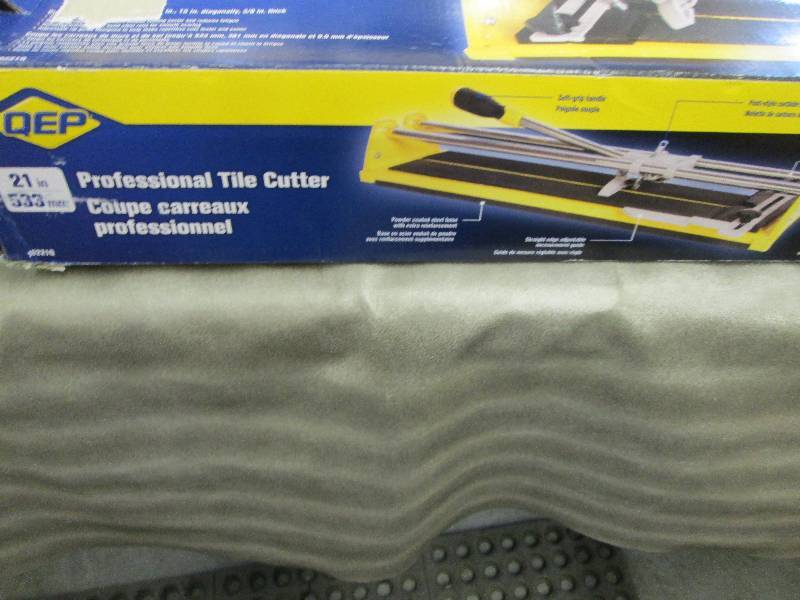lot 331 image: QEP 21 in. Ceramic Tile Cutter open...