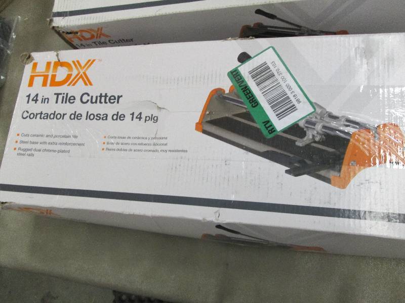 lot 347 image: HDX 14 in. Rip Ceramic Tile Cutter ...