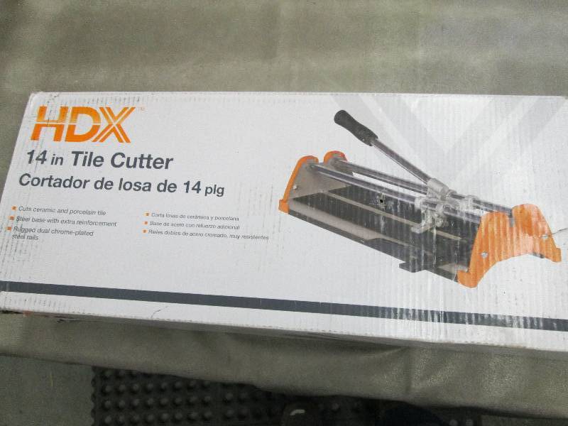 lot 349 image: HDX 14 in. Rip Ceramic Tile Cutter ...