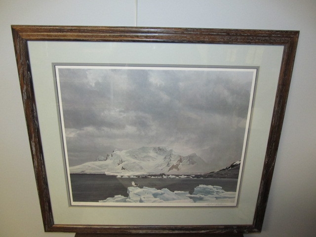 lot 14 image: Signed & Numbered Robert Bateman Arctic Scene Framed Print