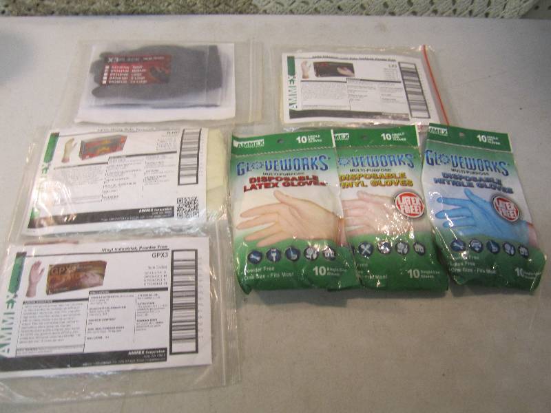lot 44 image: Lot of Various Packs of Latex, Viny...