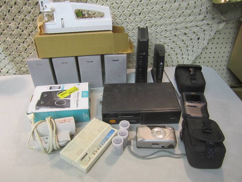 lot 46 image: Lot of Misc Electronics in Tote See...