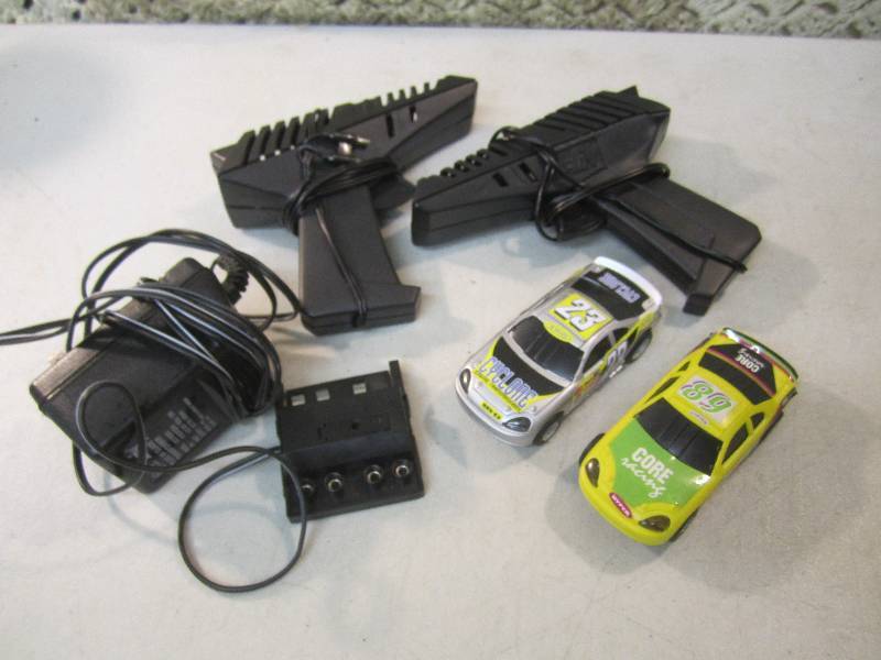 lot 48 image: Pair of Slot Track Race Cars with C...