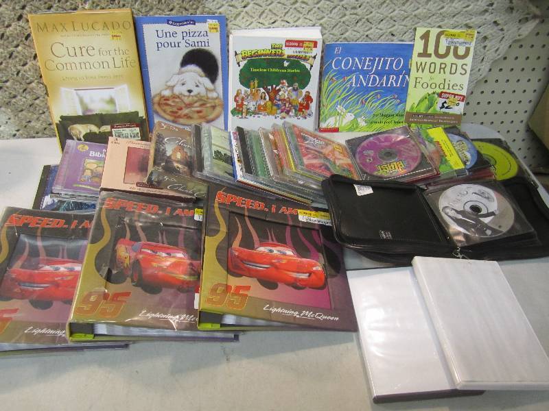 lot 49 image: Lot of Misc. CDs, Books, Games Etc...