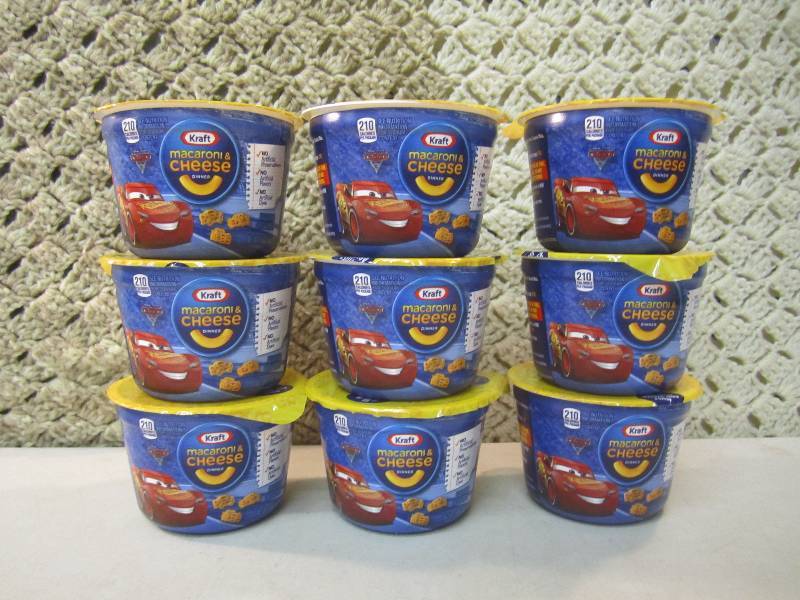 lot 57 image: 9 Cups of Kraft Macaroni & Cheese J...