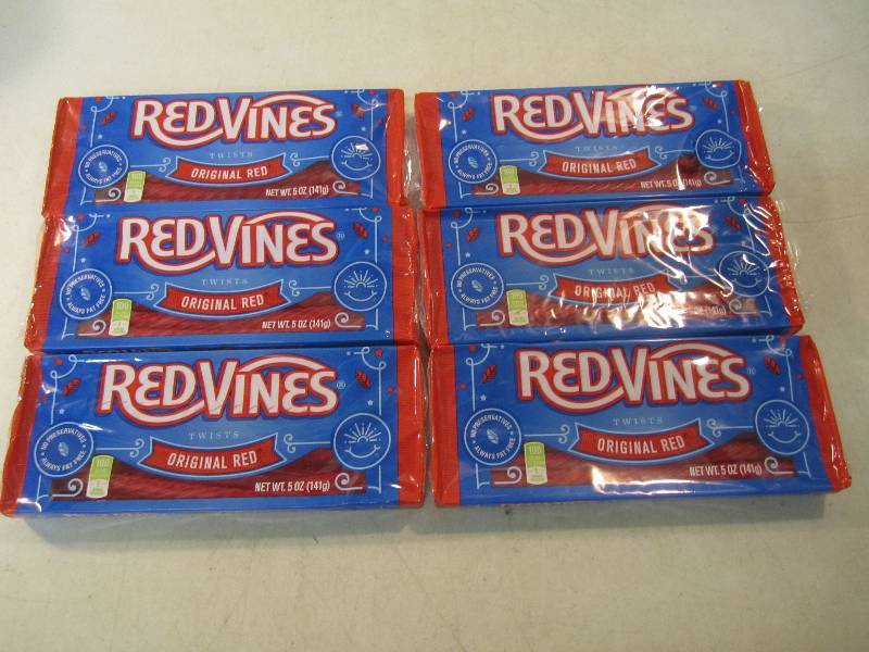 lot 59 image: 6 Packs of Red Vines Original Red T...