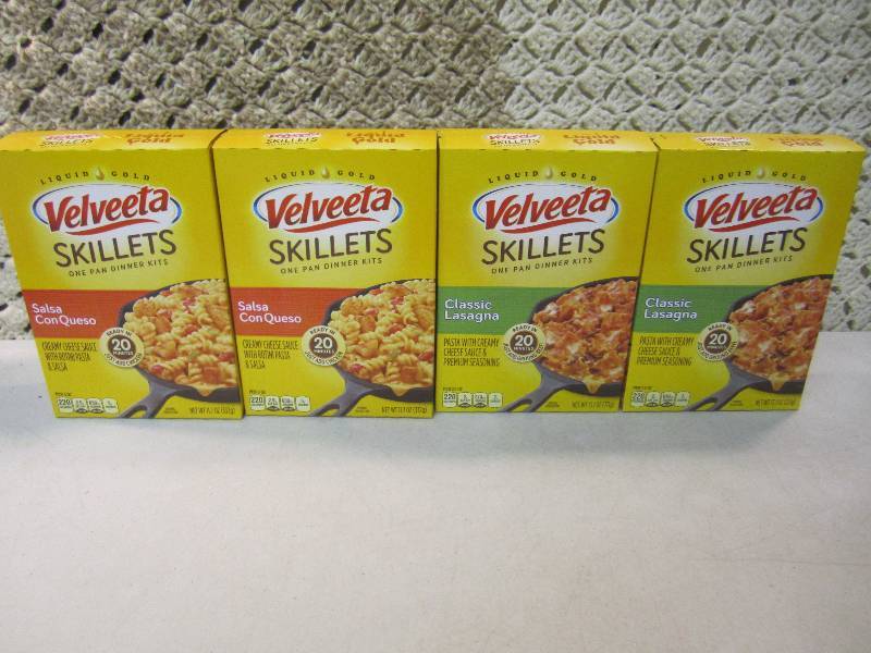 lot 69 image: 4 Boxes of Velveeta Skillets Dinner...