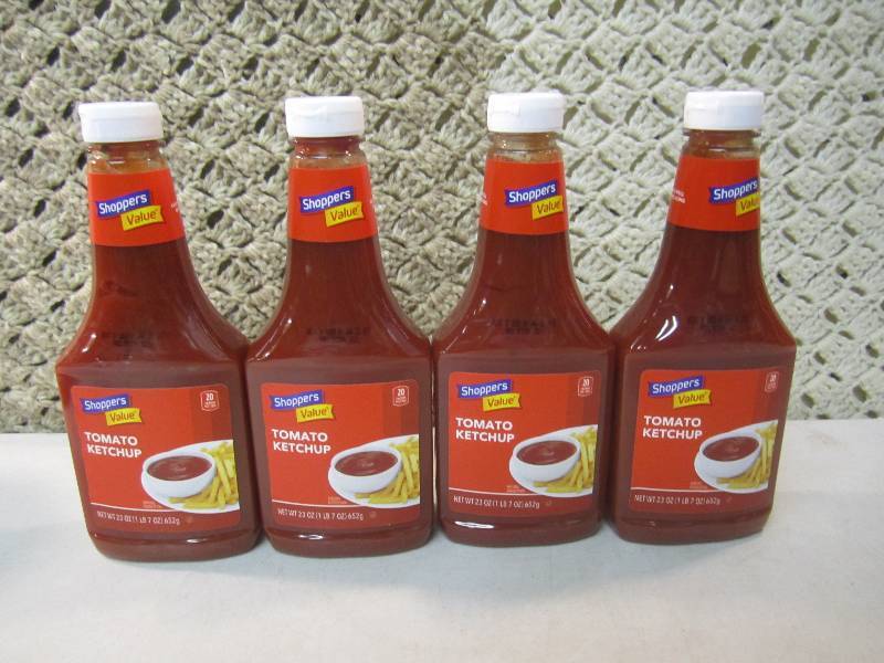 lot 73 image: 4 Bottles of Ketchup Best by Jan 20...