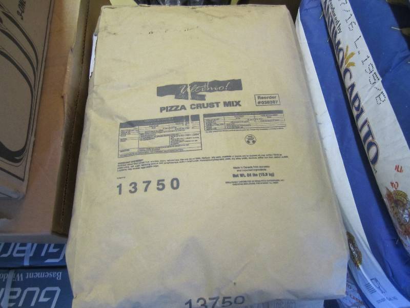 lot 87 image: 5 Bags of Pizza Crust Mix 24 pounds...