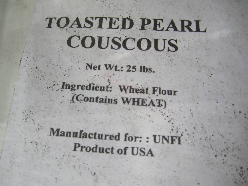 lot 96 image: 2 Bags of Toasted Pearl Couscous 25...