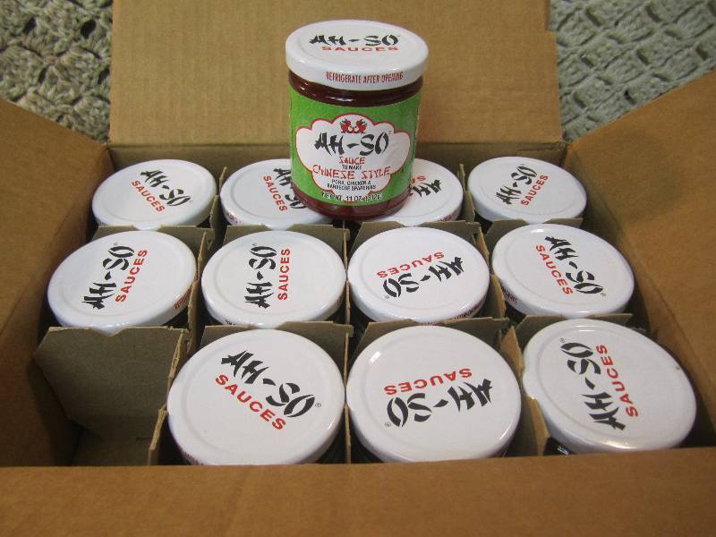 lot 105 image: Case of 12 Ah-So Sauce (Chinese BBQ...