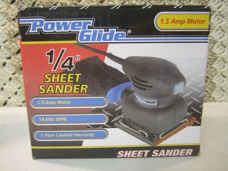 lot 125 image: Power Glide 14 Sheet Palm Sander  ...
