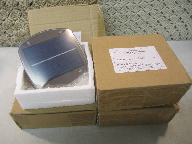 lot 144 image: Lot of 4 RPLC Solar Panels for 9 ft...