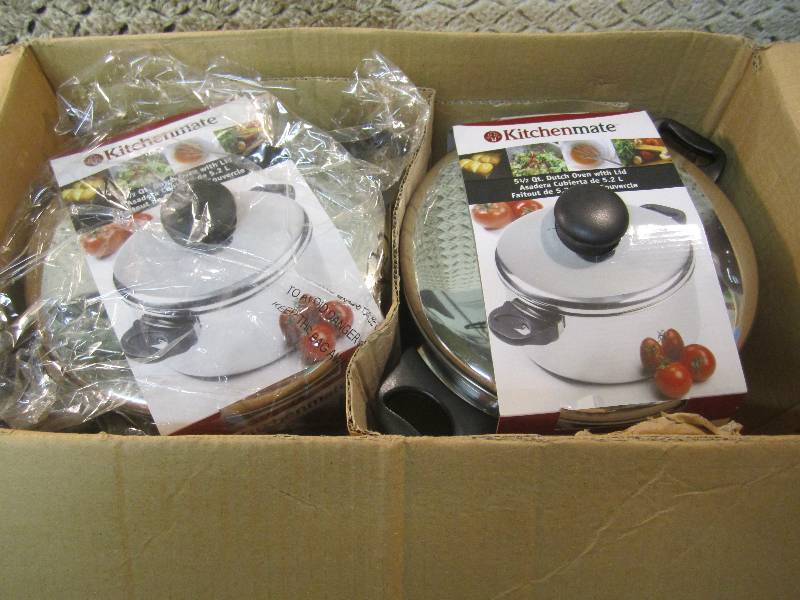 lot 163 image: Lot of 2 Kitchen Mate 5.5 quart Dut...