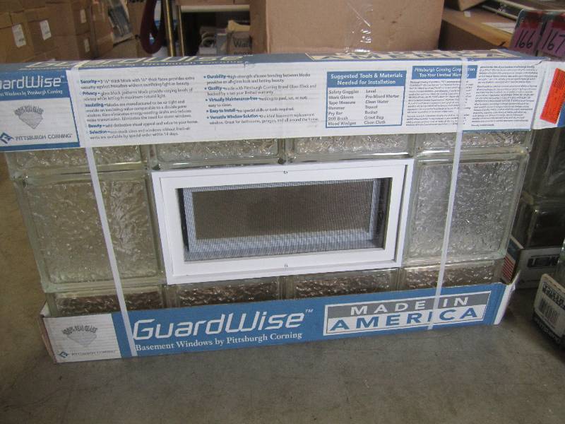 lot 168 image: GuardWise Basement Glass Block Wind...