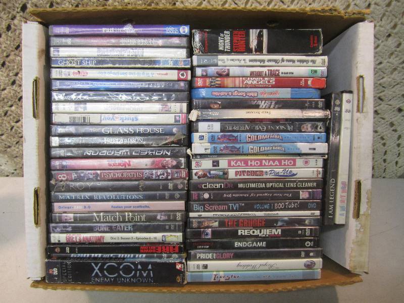 lot 180 image: Box of DVDs Approx 50  RMC...