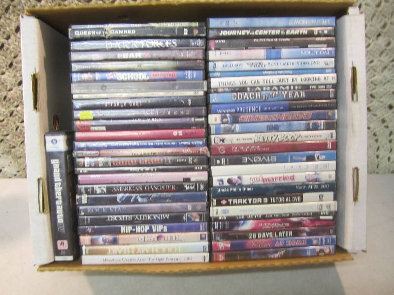 lot 181 image: Box of DVDs Approx 50  RMC...