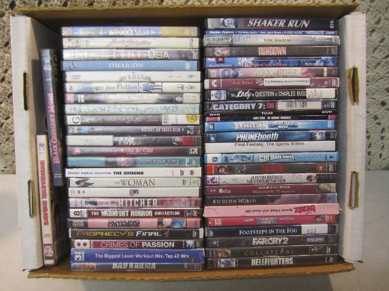 lot 182 image: Box of DVDs Approx 50  RMC...