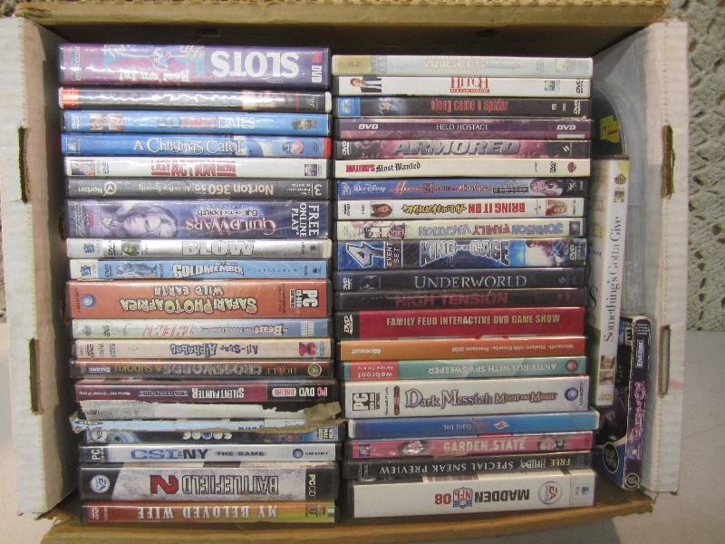 lot 183 image: Box of DVDs Approx 50  RMC...