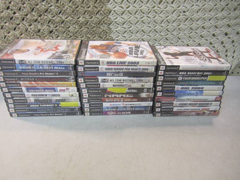 lot 184 image: Lot of 32 PS2 PlayStation 2 Games  ...
