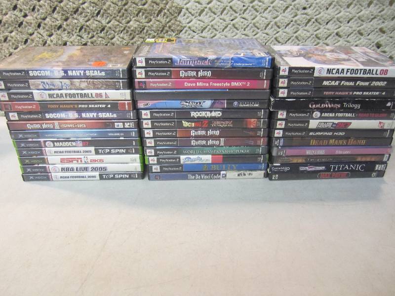 lot 185 image: Mix Lot of 37 PS2 PlayStation 2 X-B...