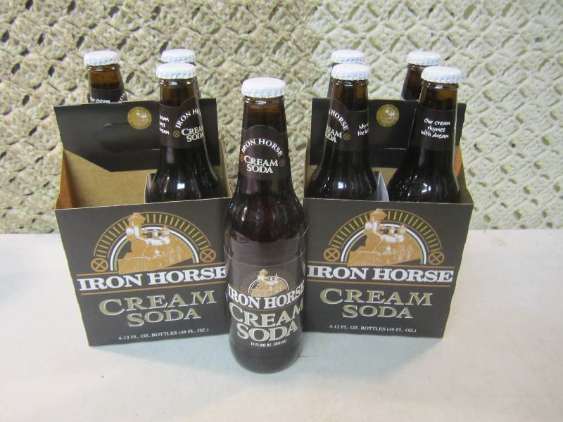 lot 204 image: 2 - 4 packs of Iron Horse Cream Sod...