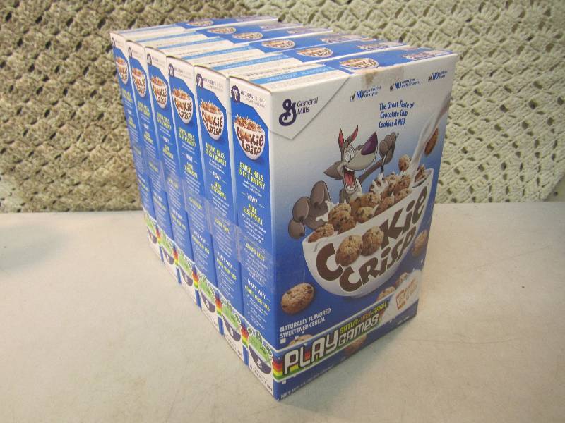 lot 232 image: 6 Boxes Cookie Crisp Cereal Best by...