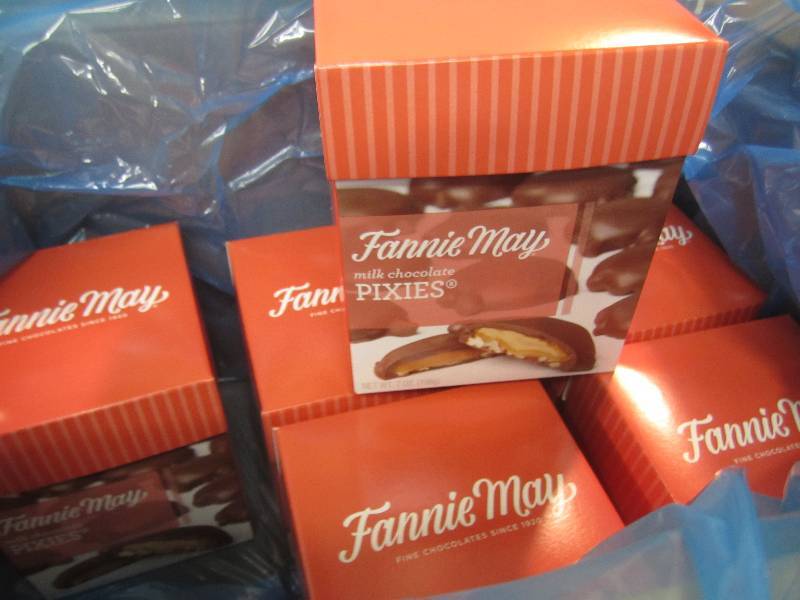 lot 236 image: Case of 6 Boxes Fannie May Milk Cho...