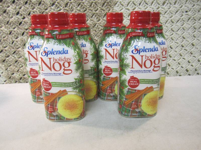 lot 265 image: 6 Bottles of Splenda Holiday Nog Be...