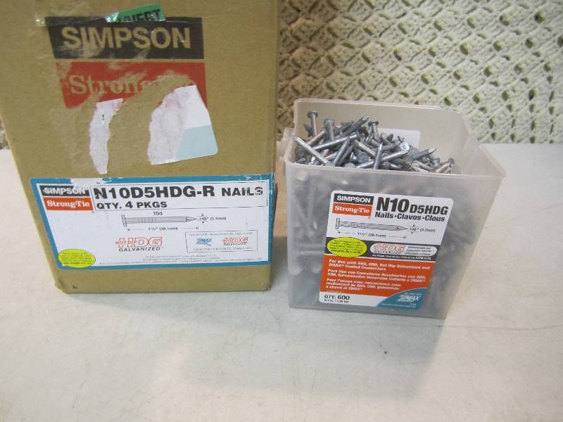 lot 294 image: Case with 2 Boxes of Galvanized Nai...
